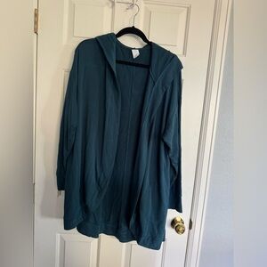 Livi Active Lane Bryant Teal Cardigan